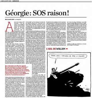 Cliquez pour zoomer : Géorgie - Minc dans Libé