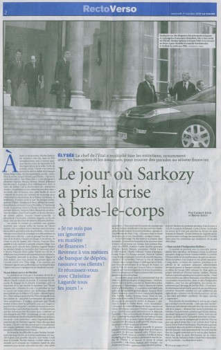 Cliquez pour zoomer : Le jour où Sarkzoy a pris la crise à bras-le-corps
