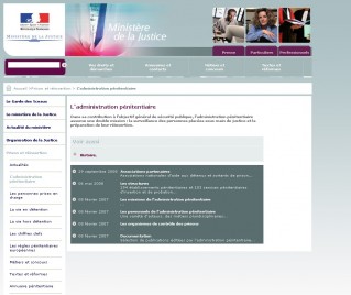 Cliquez pour zoomer : site administration pénitentiaire
