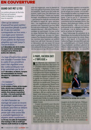 Cliquez pour zoomer : le point - 11 décembre 2008 - rachida dati