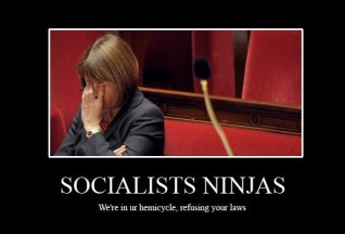 Loi hadopi - Albanel et les socialist ninjas Loi hadopi - Albanel et les socialist ninjas