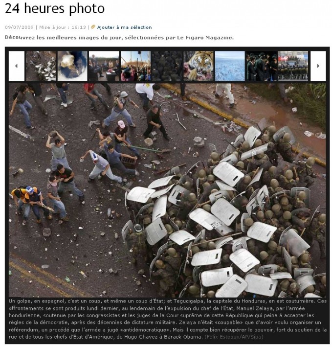 Cliquez pour zoomer : Photo manifestations Honduras - 09/07/2009