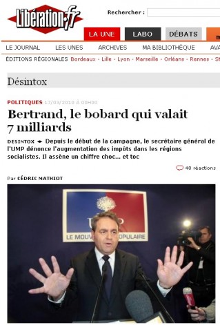 Lib&eacute;ration, 1er article