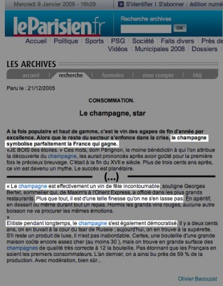 Cliquez pour zoomer : champagne au parisien ! 1
