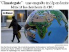 Climategate à la Une Climategate à la Une