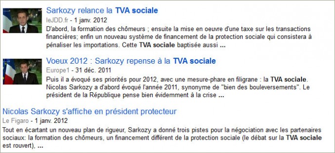 TVA sociale Google actu