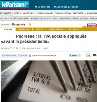 TVA sociale Le Parisien