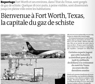 Gaz de schiste - Le Monde - 25 juillet 2012