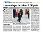 Les sondages de l'Elysée, version Hollande Les sondages de l'Elysée, version Hollande