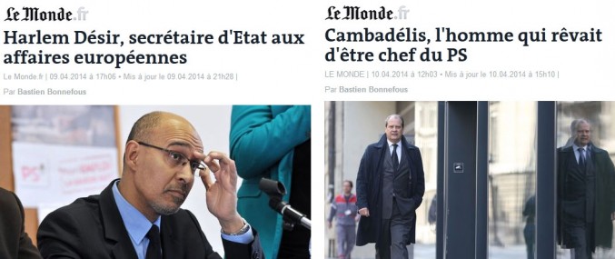 Désir et Cambadélis à la Une Désir et Cambadélis à la Une