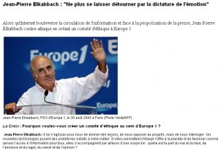 Cliquez pour zoomer : Elkabbach - interview dans La Croix