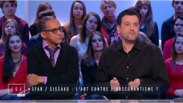 Sissako et Sfar sur le plateau du Grand Journal de Canal+, le 25/02/2015 Sissako et Sfar sur le plateau du Grand Journal de Canal+, le 25/02/2015
