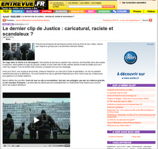 Cliquez pour zoomer : Entrevue.fr clip justice