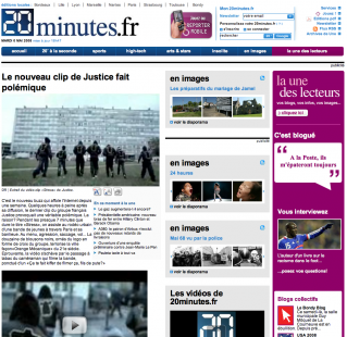 Cliquez pour zoomer : 20minutes.fr clip justice