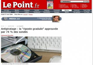 Cliquez pour zoomer : Le Point et la riposte graduée