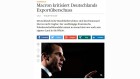 Handelsblatt critique Macron Handelsblatt critique Macron