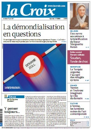 Cliquez pour zoomer : La Croix - 17/06/11