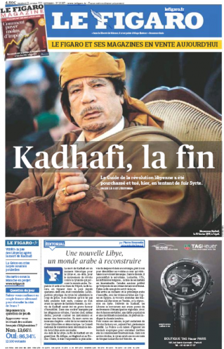 Kadhafi,Figaro