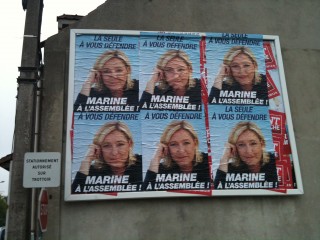 Hénin affiches Le Pen