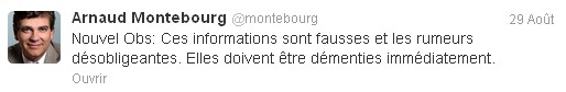 Tweet Montebourg