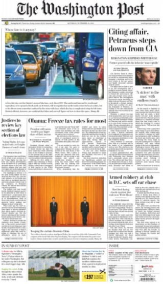 Washington Post, Petraeus