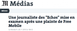 LeMonde, Free, diffamation