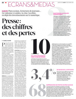 Liberation, presse