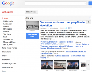 Google Actualités Google Actualités