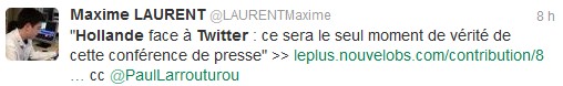 Tweet d'Europe 1