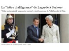 Lagarde allégeance Sarkozy Lagarde allégeance Sarkozy