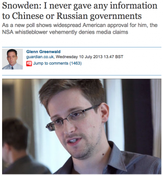 Guardian, Snowden Guardian, Snowden