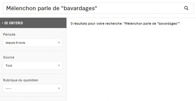 Recherche libé mélenchon
