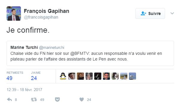 Tweet Gapihan BFM FN