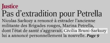 Le Monde - Cécilia Bruni-Sarkozy