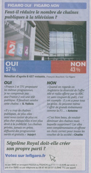 Cliquez pour zoomer : sondage chaines publiques figaro.fr