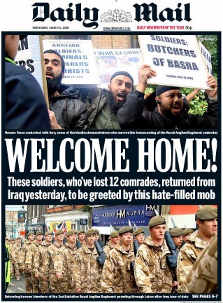 Daily Mail, Irak,