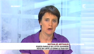 Nathalie Arthaud Mots crois&eacute;s