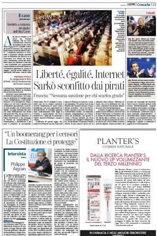 Stampa, Hadopi Stampa, Hadopi