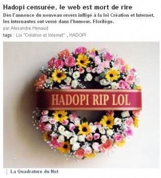 Hadopi RIP LOL Ecrans Hadopi RIP LOL Ecrans