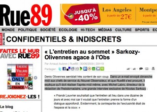 Sarkozy, Olivennes