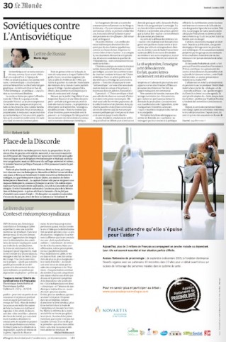 Le Monde, 2 octobre