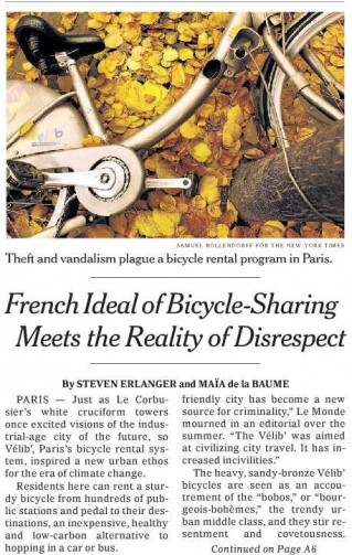 NYT, Velib NYT, Velib