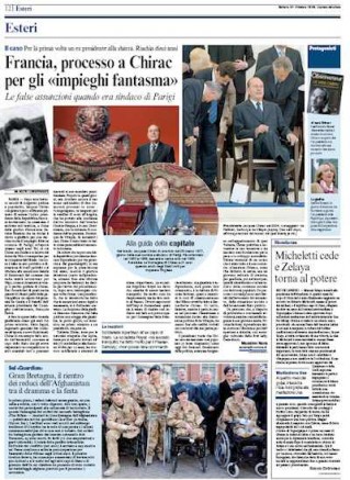 Corriere della Sera, Chirac Corriere della Sera, Chirac