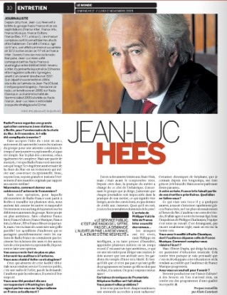 Hees, Le Monde Hees, Le Monde