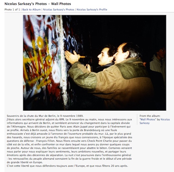 Facebook, Sarkozy Facebook, Sarkozy