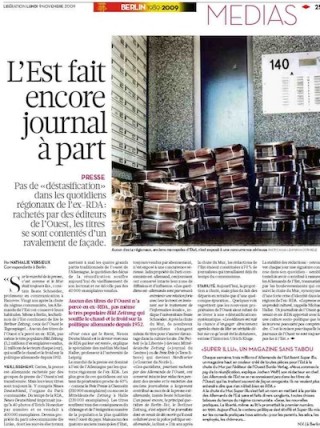 Mur, presse, Liberation Mur, presse, Liberation