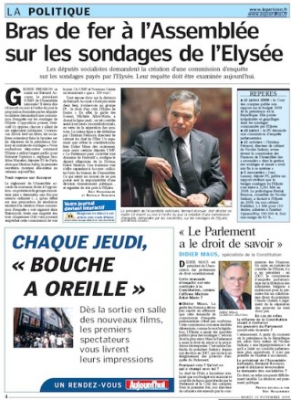 Sondages, Parisien Sondages, Parisien