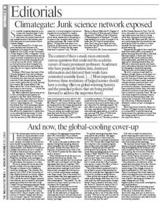 Washington Times, climategate Washington Times, climategate