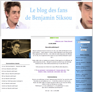 Cliquez pour zoomer : Blog de fan de Siskou
