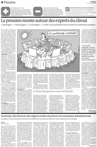 Le Monde, Giec